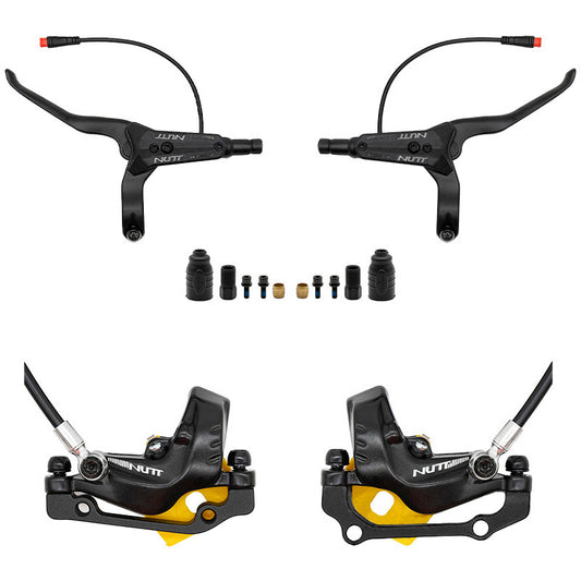 Kit de freno hidráulico negro Y5 Delantero L trasero R [NUTT]