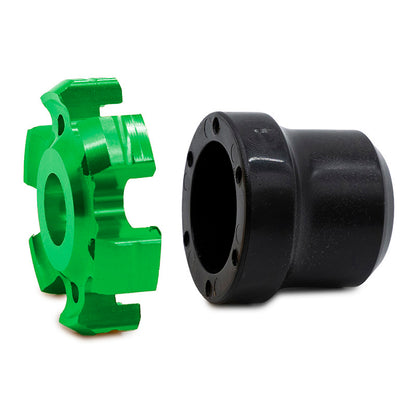 Protector decorativo anticaídas para eje motor o llanta EWTB-006 verde