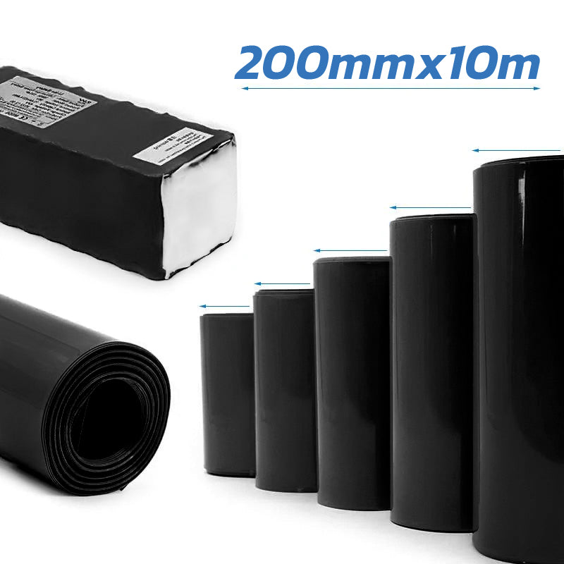 Termorretráctil negro 200m 10M