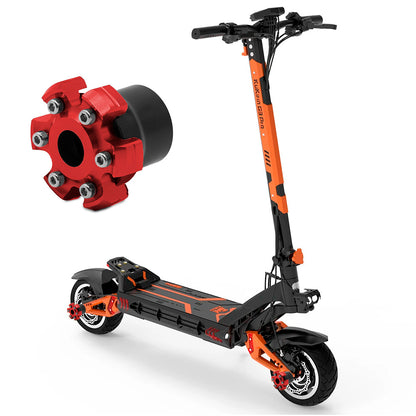 Protector decorativo anticaídas para eje motor o llanta EWTB-006 rojo