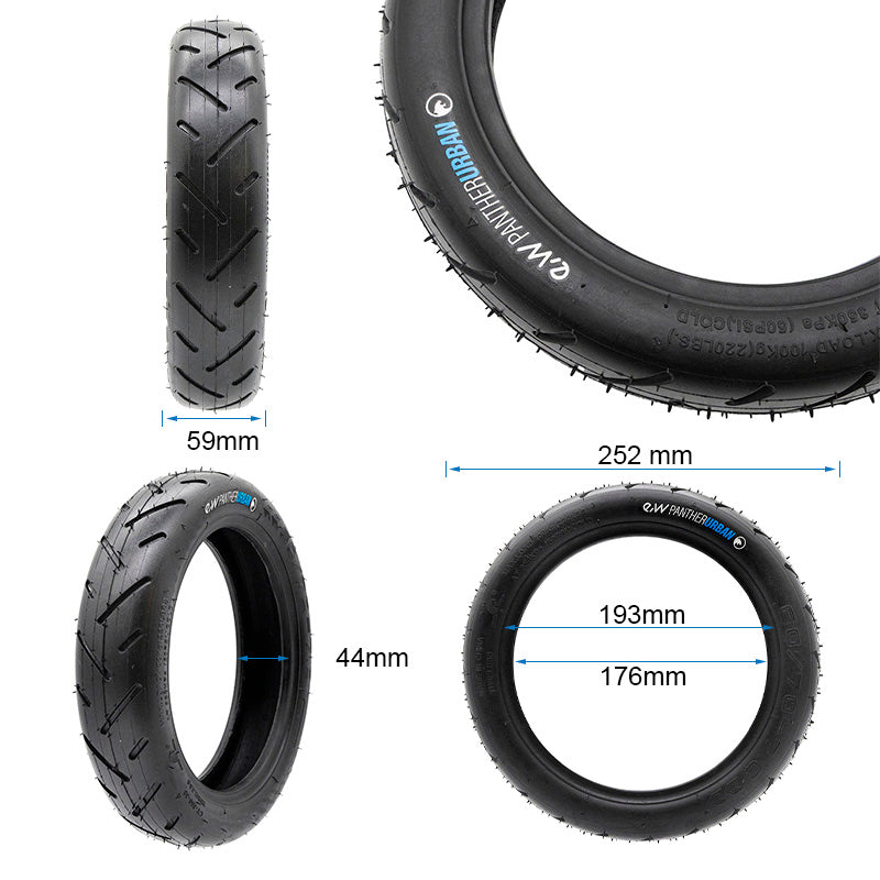 Neumático tubeless 60/70-7 PARA MI4 PRO MAX/PLUS EWHEEL PANTHERURBAN
