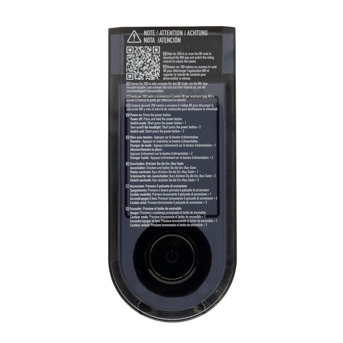 Tapa display Niu KQi300P