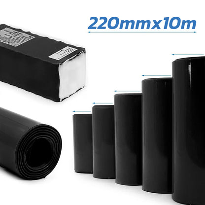 Termorretráctil negro 220m 10M