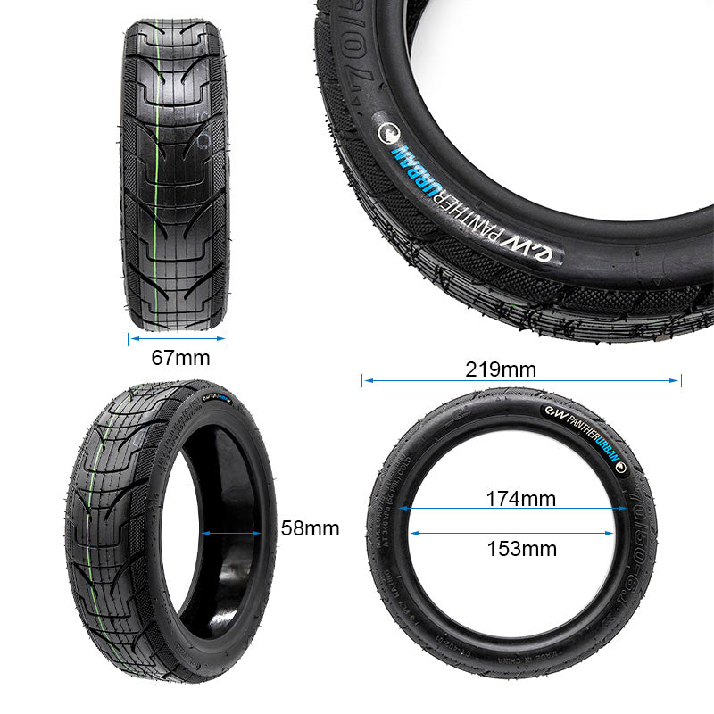 Neumático tubeless 70/50-6,1 EWHEEL PANTHERURBAN Con gel antipinchazos