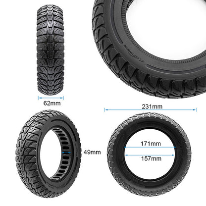 Rueda maciza 10x2,5-7 [Cityneye] - negro