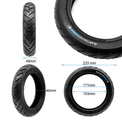 Neumático tubeless 9x2 [EWHEEL PANTHERURBAN runflat] - negro