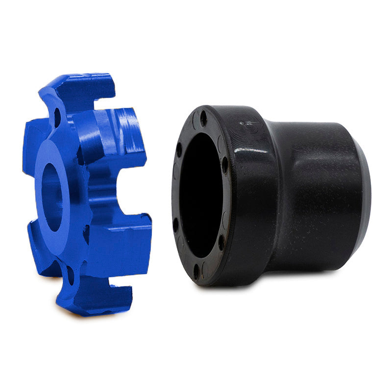 Protector decorativo anticaídas para eje motor o llanta EWTB-006 azul