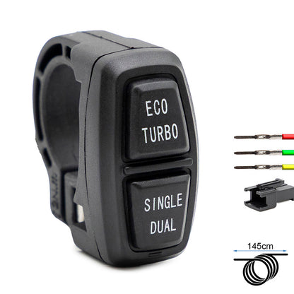 Botonera ECO TURBO SINGLE DUAL - 1,5m - conector SM
