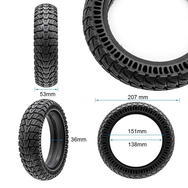 Rueda maciza perforada 8,5x2,125/B34mm [Cityneye] - negro