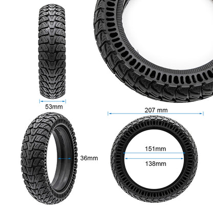 Rueda maciza perforada 8,5x2,125/B34mm [Cityneye] - negro