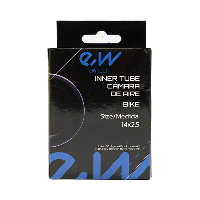 Cámara de aire 14x2,5 válvula curva 90ºx90º [Ewheel]