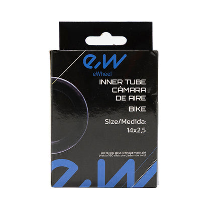 Cámara de aire 14x2,5 válvula curva 90ºx90º [Ewheel]