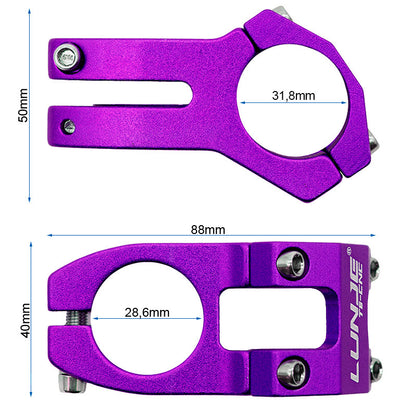 Potencia para manillares de 31,8mm EWPM-001 violeta