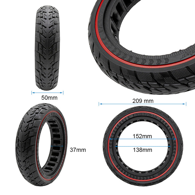 Rueda maciza offroad 8,5x2 (50/75-6,1) rojo