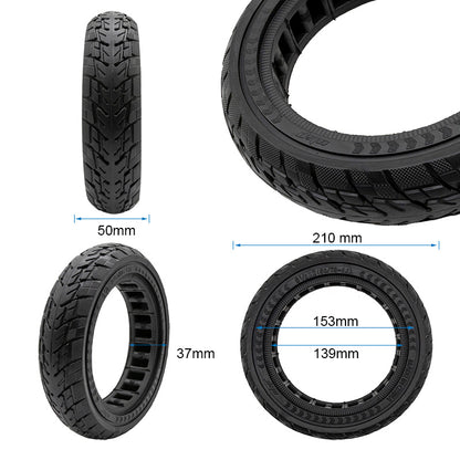 Rueda maciza offroad 8,5x2 (50/75-6,1) negro