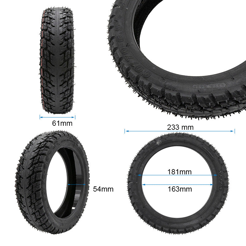 Neumático tubeless off-road 60/70-6,5 con gel y válvula