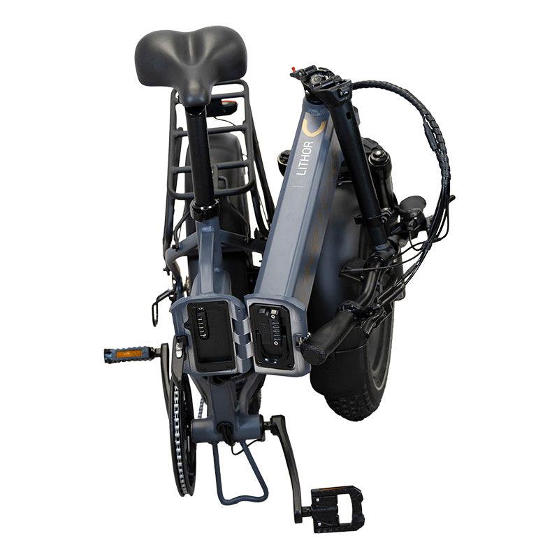 LITHOR - Fatbike plegable - Gris grafito