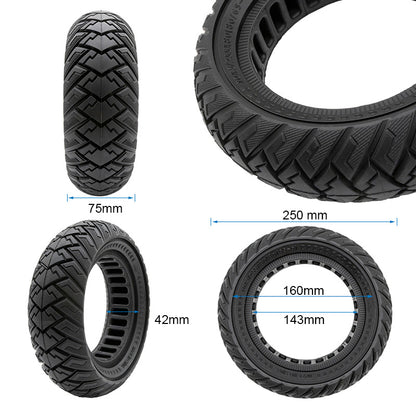 Rueda maciza 10X3/255X80 (80/65-6)