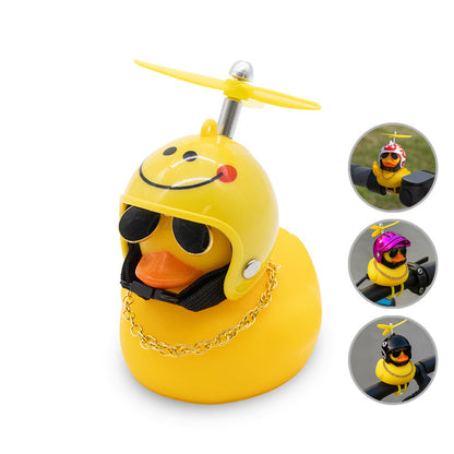 PTO-009 Pato casco hélice emoji