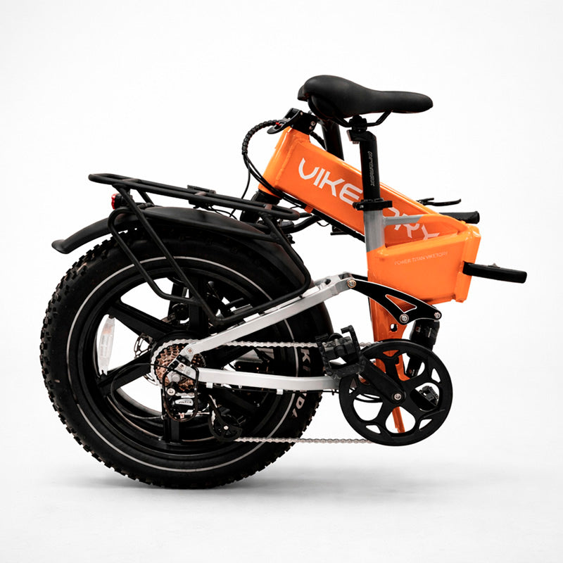 BRAVE - Fatbike plegable - Naranja/Gris