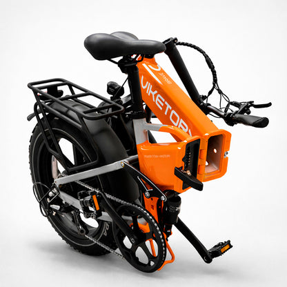 BRAVE - Fatbike plegable - Naranja/Gris