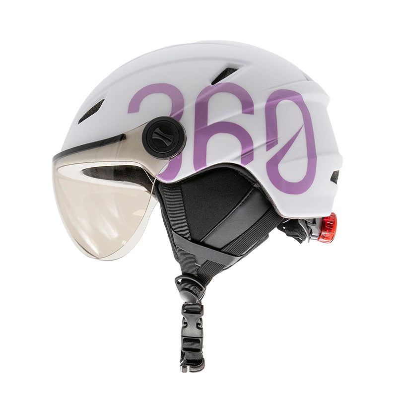 GLOOB Urban - Blanco/Morado - Orejeras extraibles