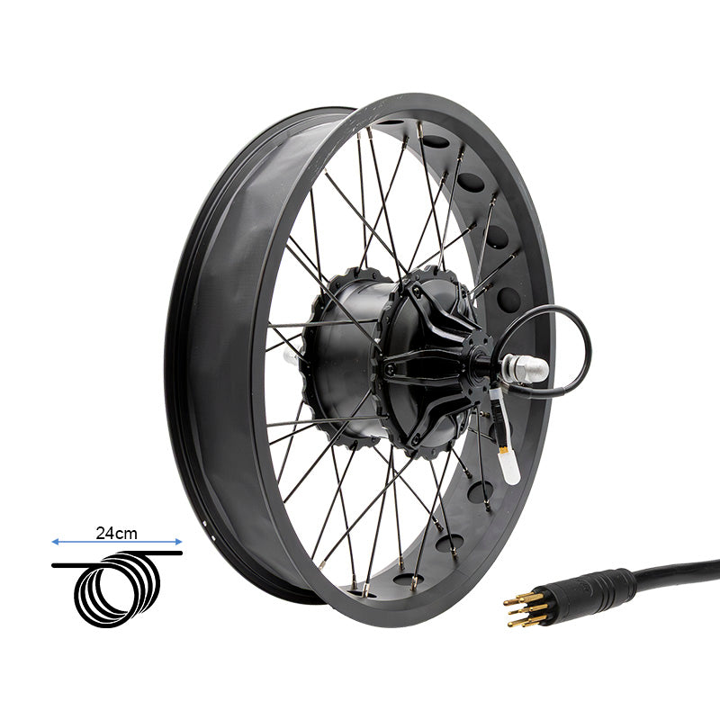 Llanta trasera 20x4,0 con motor 250w 80 Nm COMMANDO/NAVY