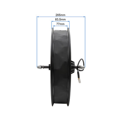 Llanta trasera 20x4,0 con motor 250w 80 Nm COMMANDO/NAVY