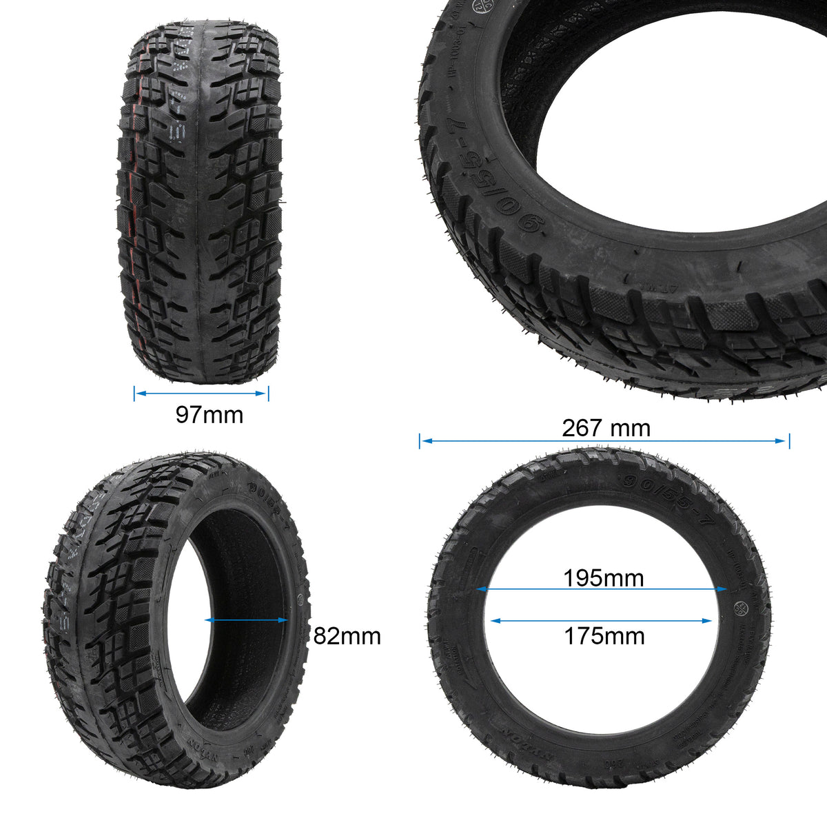 Neumático tubeless offroad 90/55-7