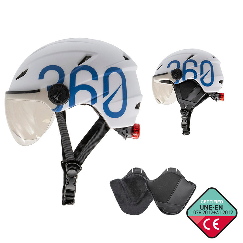 GLOOB Urban - Blanco/Azul - Orejeras extraibles