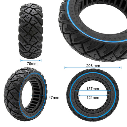 Rueda maciza off-road 9x3-5,5 azul