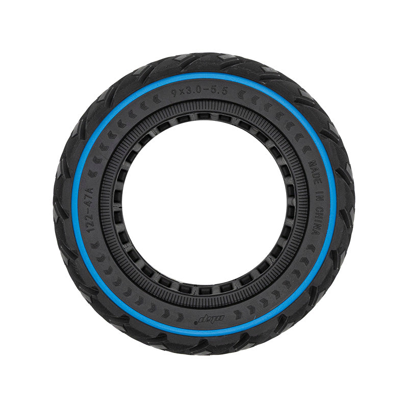 Rueda maciza off-road 9x3-5,5 azul