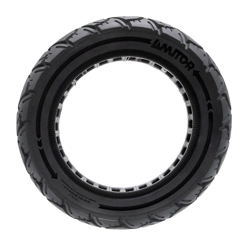 Rueda maciza 10x3,0/255x80 (80/65-6) negra [Amitor]
