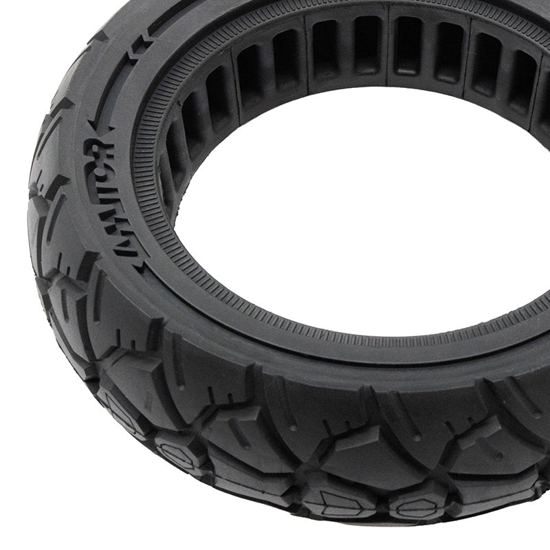 Rueda maciza 10x3,0/255x80 (80/65-6) negra [Amitor]