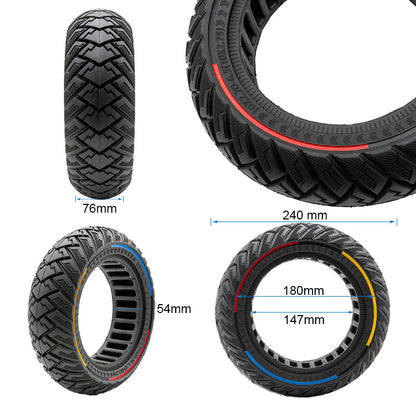 Rueda maciza 10x2,70-6,5 (10X2,75) - tricolor