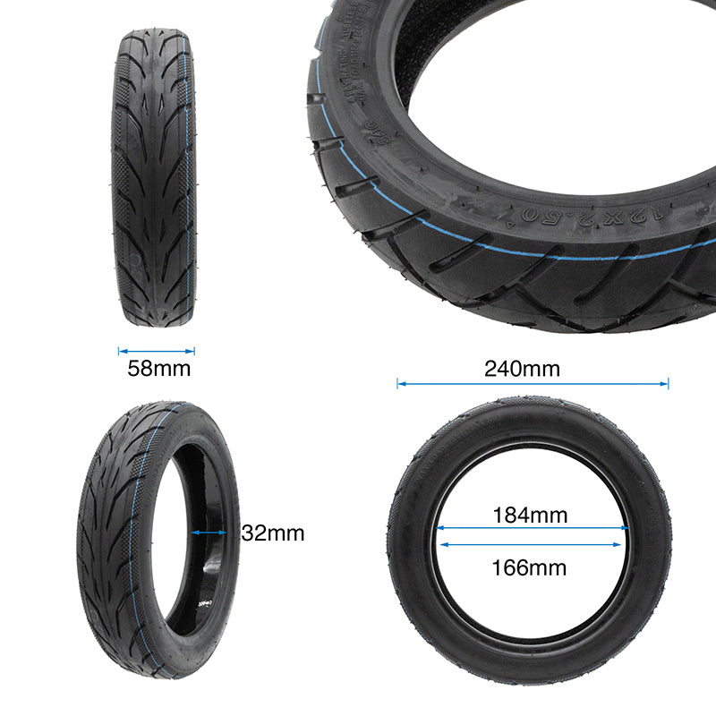 Neumático tubeless 10x2,125-6,5 con GEL [Yuanxing]