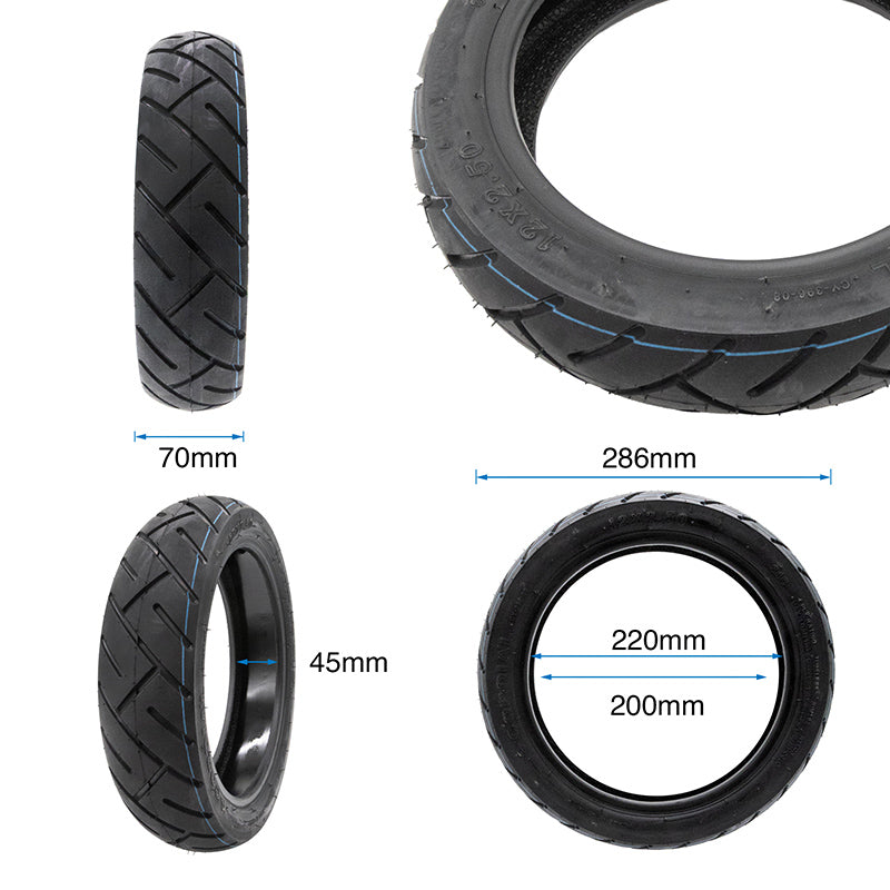 Neumático tubeless 12x2,5 CY396 con GEL [Yuanxing]
