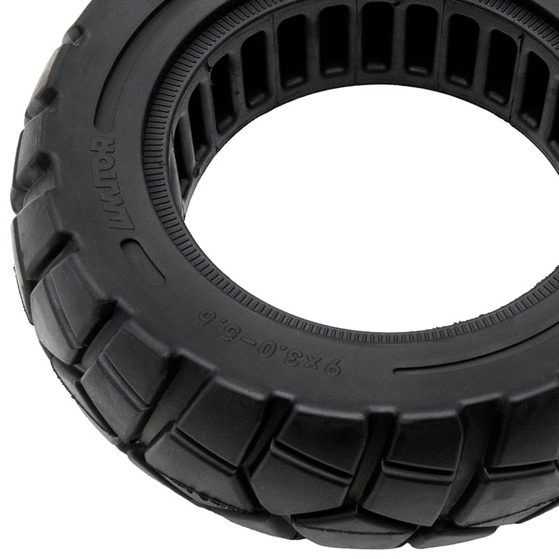 Rueda maciza 9x3-5,5 línea negra [Amitor]