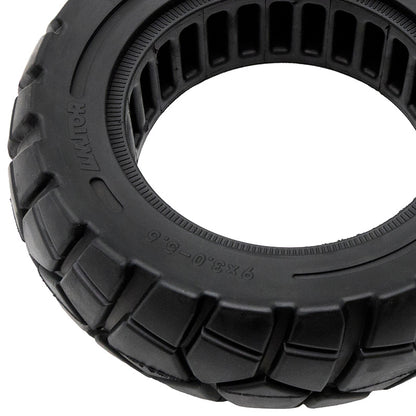 Rueda maciza 9x3-5,5 línea negra [Amitor]