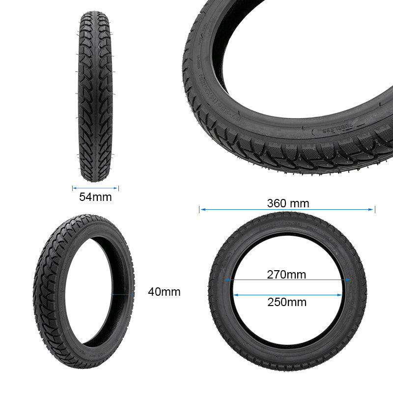 Neumático tubeless city-road 14X2,125(57-254)