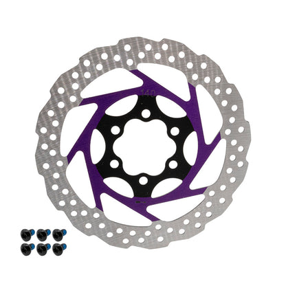 Disco de freno V2 6H 140mm Violeta
