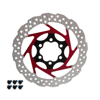 Disco de freno V2 6H 140mm rojo