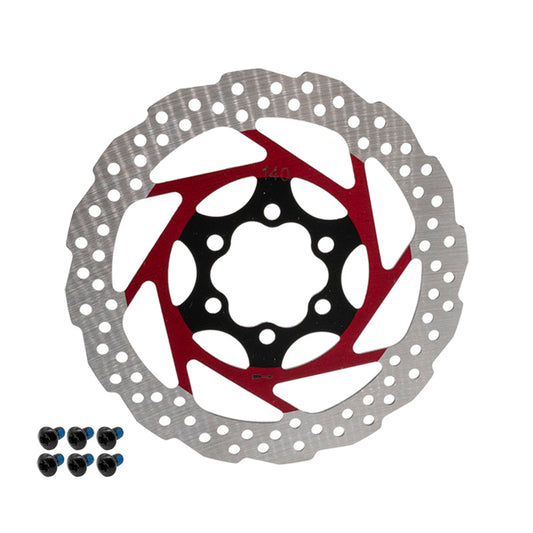 Disco de freno V2 6H 140mm rojo