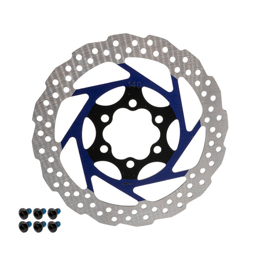 Disco de freno V2 6H 140mm azul
