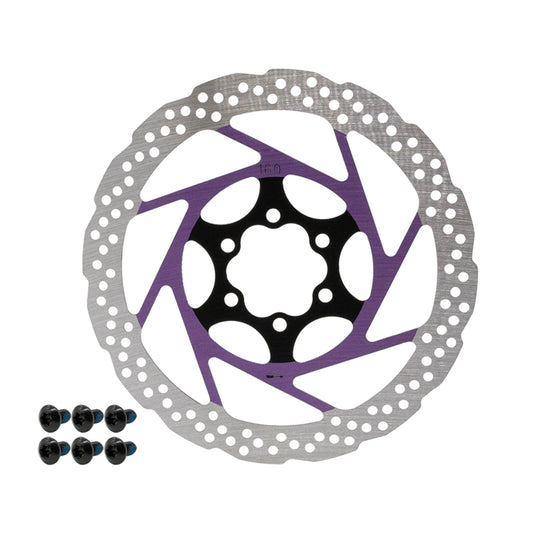 Disco de freno V2 6H 160mm Violeta