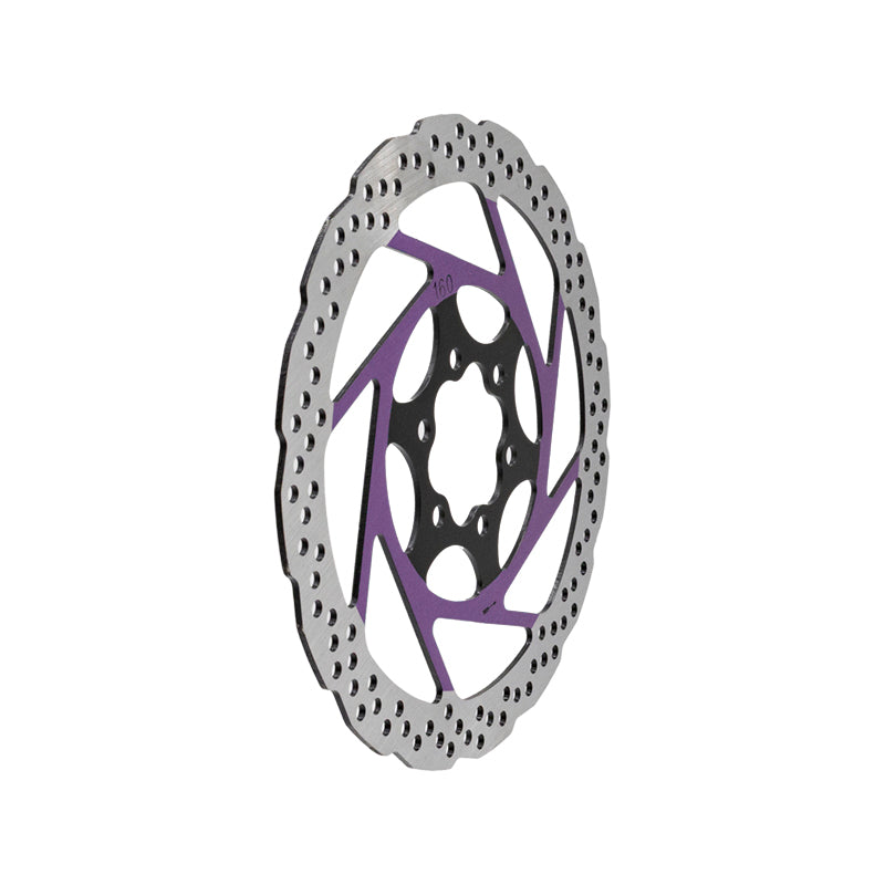 Disco de freno V2 6H 160mm Violeta