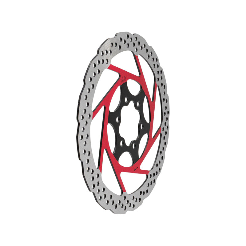 Disco de freno V2 6H 160mm rojo