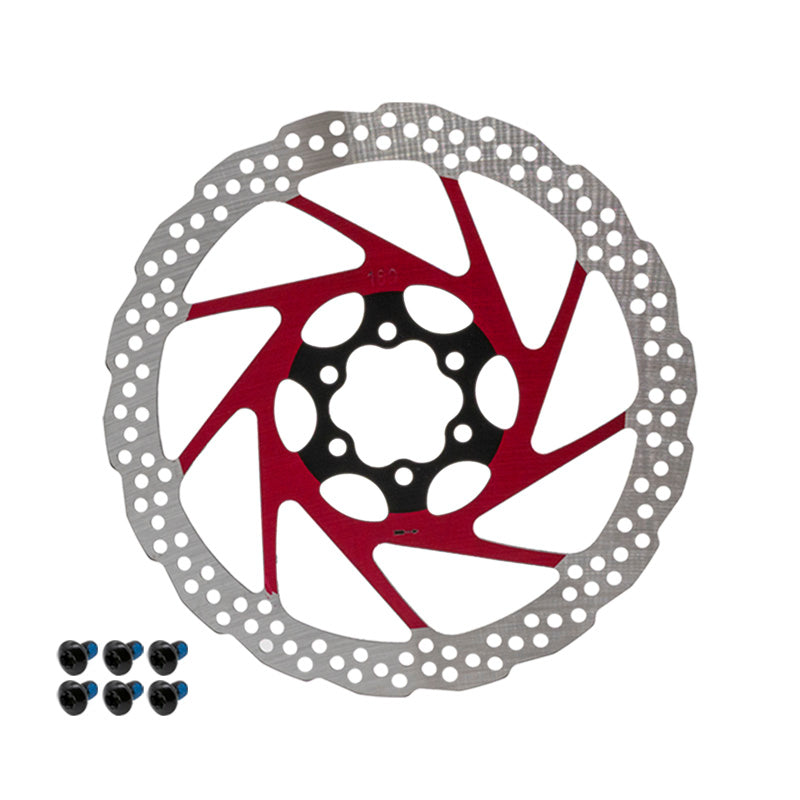 Disco de freno V2 6H 180mm rojo