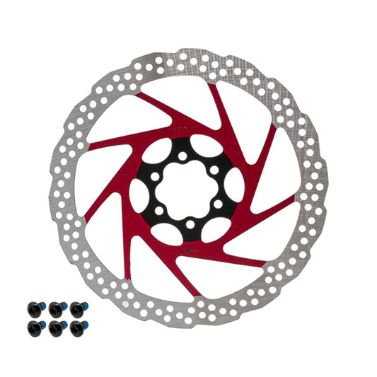 Disco de freno V2 6H 180mm rojo