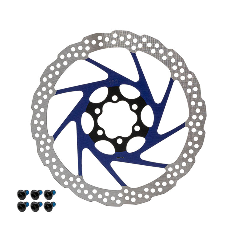 Disco de freno V2 6H 180mm azul